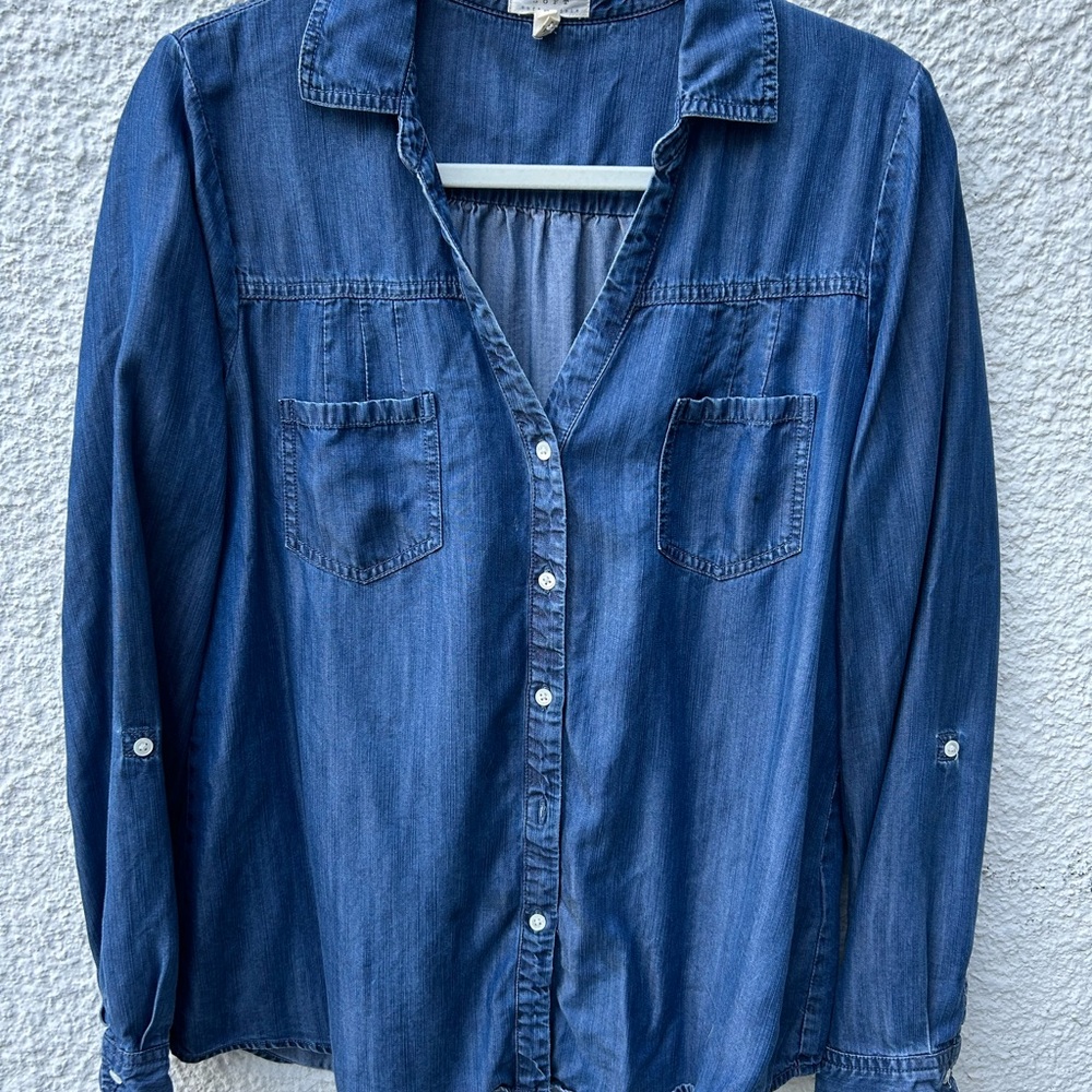 Soft Joie Blue Denim Blouse